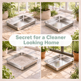 thumbnail image 7 of 1 pack-15.75''Lx 11.81'' W x2.76'' H Low Entry Stainless Steel Cat Litter Box for Kittens Small Pets, 7 of 7