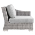 thumbnail image 6 of Sofa Corner Chair, Rattan, Wicker, Grey Gray, Modern Contemporary Urban Design, Outdoor Patio Balcony Cafe Bistro Garden Furniture Hotel Hospitality, 6 of 8