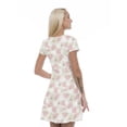 thumbnail image 2 of Women’s A Line Abstract Summer Dress, Retro Triangle Arrangement, Cross Wrap V Neck, 6 Sizes, by Ambesonne, 2 of 2