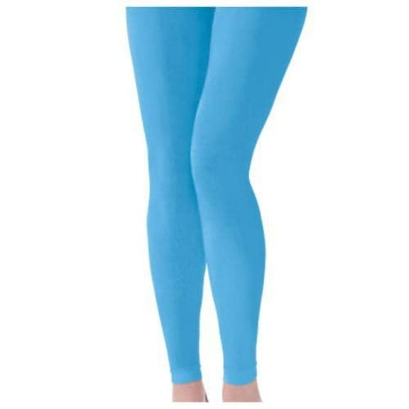 Adult Costume Footless Tights - Light Blue