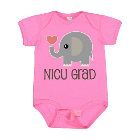 

Inktastic NICU Graduate Baby Elephant Gift Baby Boy or Baby Girl Bodysuit