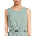 thumbnail image 2 of Avia Women's Round Neck Sleeveless Dress with Belt, 2 of 5