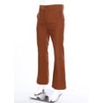 thumbnail image 3 of Kaerm Mens 70s Disco Outfits Bell Bottom Pants Slim Fit Retro Flared Trousers with Pockets Brown L, 3 of 7