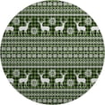 thumbnail image 2 of Addison Rugs Mayfield Premium Machine Washable Transitional Holiday Cactus Round Rug, 8' x 8', 2 of 6
