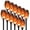 Yellow, variant on Ele-mall2024 Solar Tiki Torches, Flickering Flame & Waterproof, Solar Powered, 12-Pack