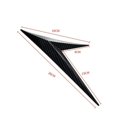 thumbnail image 4 of Pack Carbon Fiber Look Wing Badge Sticker Decal Car Body Side Fender Decoration -, 4 of 4