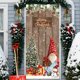 thumbnail image 1 of Christmas Door Frame Party Holiday Decoration Door Stickers Scene Hanging Cloth, 1 of 6