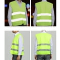 thumbnail image 2 of Chaleco De Seguridad Ecológico De Alta Para El Tráfico Saneamiento De Construcción De Carreteras Durable Y Baoblaze Chaleco de seguridad verde neón, 2 of 8