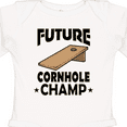 thumbnail image 4 of Inktastic Future Cornhole Player Boys or Girls Long Sleeve Baby Bodysuit, 4 of 5