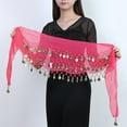 thumbnail image 4 of Women's Belly Dance Hip Scarf with Sequin Sparkly Fringe Belt Performance Skirt Hip Wrap One Size, 4 of 4