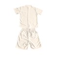 thumbnail image 4 of Uwinwear Men's Summer Outfits Sets Big And Tall Waffle Knit Mock Neck Short Sleeve Shirt and Drawstring Shorts Set Casual 2 Piece Outfit,Beige,M, 4 of 4