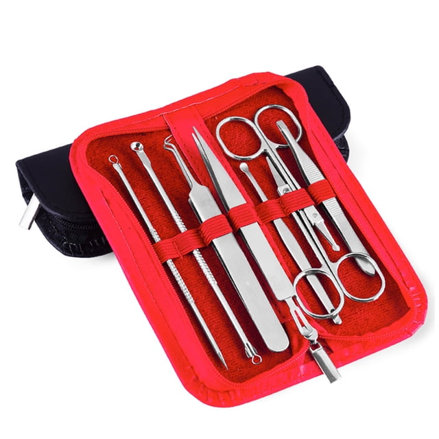 8PCS Blackhead Remover Kit Professional Stainless Steel Acne Removal Tools Pimple Remover Kit