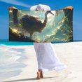 thumbnail image 5 of Sikiie Majestic Ostrich In Forest Beach Towel for Women Men, Pool Bath Beach Camping Beach Towel Adult Blanket for Travel Swim 27.5"x 55", 5 of 6