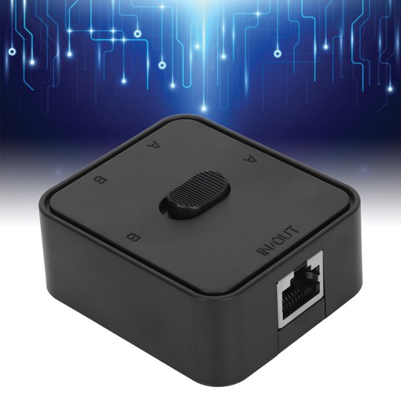 Key Press Switch, Power Free High Transmission Speed 1 in 2 Out 2 Port Switch Bi Directional Transmission for PC