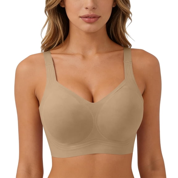 Kukoosong Sports Bras for Women Fashion Women's Push Up No Underwire Bra Comfy Soft Buttery Yoga Bralette Everyday Sport Tshirt Brassiere, Sizes XXL