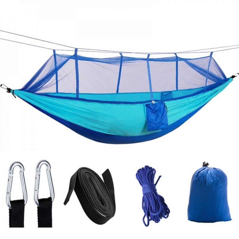 Camping Hammock with Mosquito Net Portable Ultralight Nylon Tent Outdoor Travel 