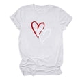 thumbnail image 6 of Tbopshirt Valentine's Day T-Shirts for Women Short Sleeve Graphic Tees, Plus Size Tops,Valentines Day Fashion Crewneck Printing Love Heart T-Shirt Casual Loose Womens Tops S-XXXL, 6 of 6