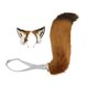 thumbnail image 1 of Conjunto de orejas y cola con cinturón ajustable, accesorios para el cabello para mujer, orejas de animal Cinturón transparente, 1 of 10