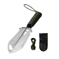 Outdoor Hardened Stainless Steel Folding Shovel | Multi-Functional Survival Tool for Camping, Hiking & Emergency Preparedness | Portable Digging & Cutting Tool