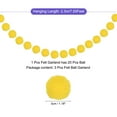 thumbnail image 2 of Uxcell 3Pcs Felt Ball Garland Yellow Pom Pom Garland Handing Balls 7.55 Feet Long 20 Balls for Christmas, 2 of 6