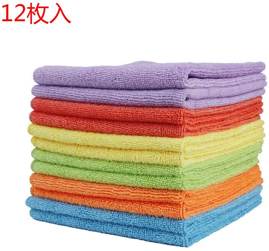 Microfiber Cleaning Cloth with Poly Scour Side,13.7 by 13.7Inch