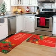 thumbnail image 2 of Christmas Decorations 2 PCS Christmas Kitchen Rugs and Mats for Floor Non-slip Backing Mat Merry Christmas Kitchen Decor Kitchen Rug Sets Xmas Decor (16x24in+16x48in) Red, 2 of 6