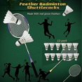 thumbnail image 5 of Volantes de bádminton CHAO 12 paquetes de plumas de ganso, 5 of 5