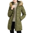 thumbnail image 3 of Orolay Womens Quilted Down Jacket Warm Winter Down Parka with Hood Outerwear Coats Green L, 3 of 5