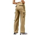 thumbnail image 4 of Outfmvch Cargo Pants Women Joggers with Pockets Fleece Pants Women Jeans for Women Stretchy Jeans for Women Hiking Pants Women Baleaf Pants Women Khaki M, 4 of 6