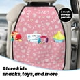 thumbnail image 5 of Naloa Love 2Pcs Anti-Kick Back Seat Cover Kick Mat, Car Seat Protector with 3 Storage Pockets, 5 of 8