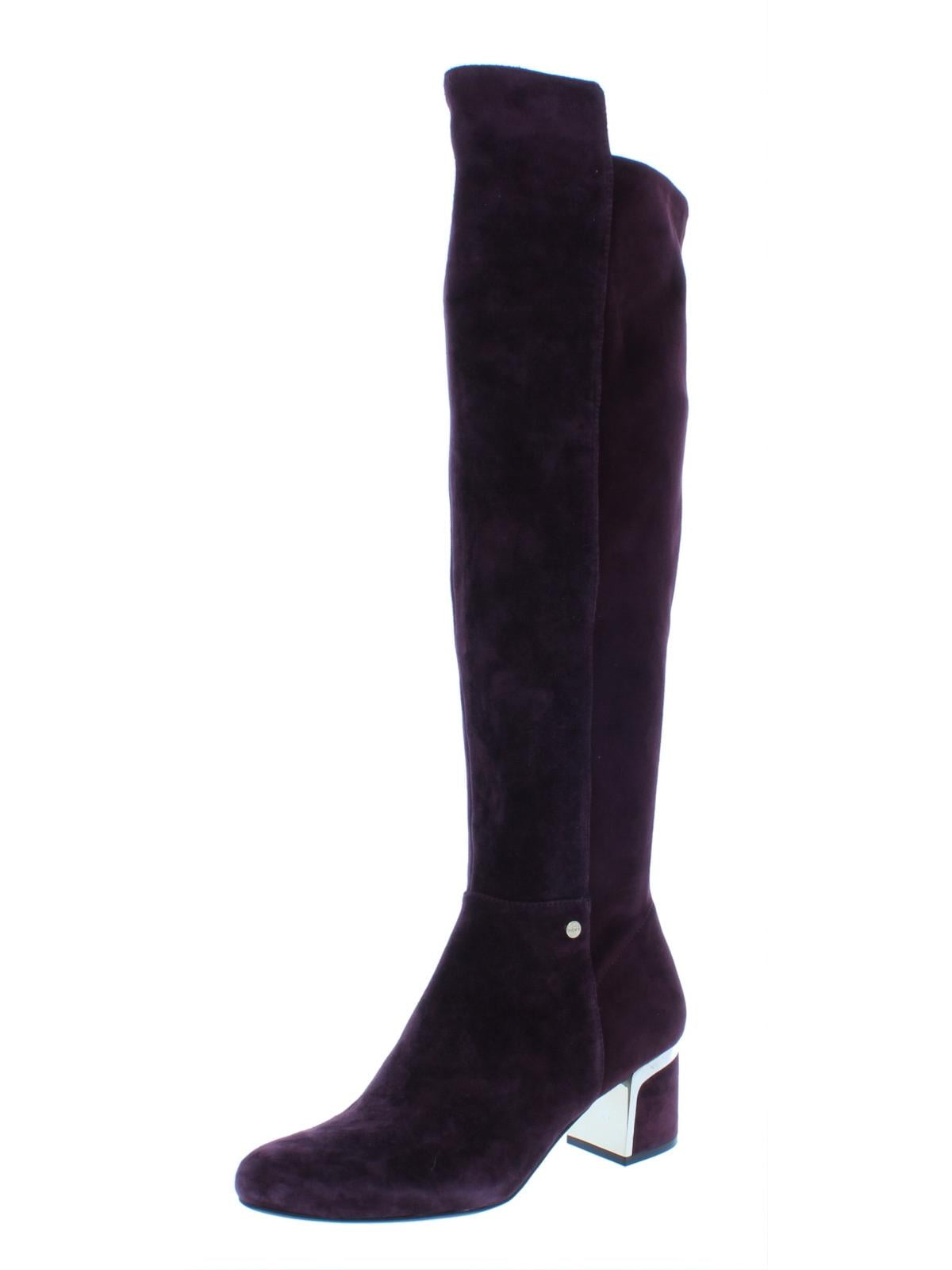 DKNY Womens Cora Suede OverTheKnee Riding Boots