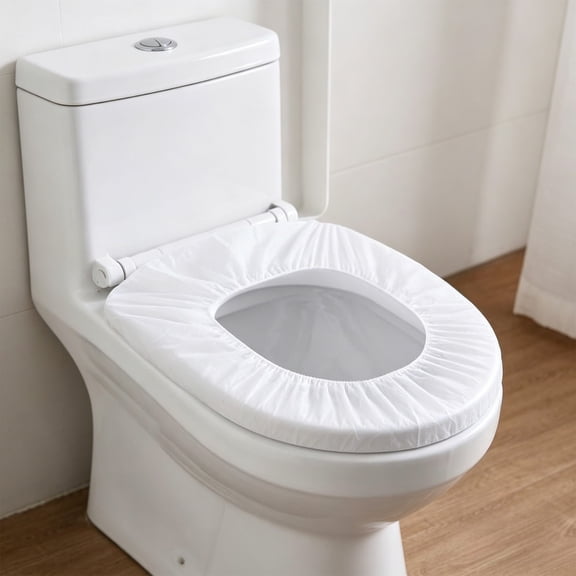 Disposable Toilet Seat Covers 10 Pack Waterproof Travel Toilet Liners, Hygienic Portable Potty Seat Protector For Public Restroom Hotel Travel Use, Clean Barrier For Bathroom Protection Use