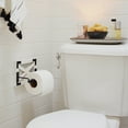 thumbnail image 6 of Autumn Alley Farmhouse White Toilet Paper Holder with Bracket - Farmhouse Bathroom Rustic Country Decor - Rustic Bathroom Accessories Featuring White Wash Wood, Galvanized Metal, and Black Metal, 6 of 8