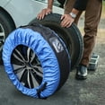 thumbnail image 4 of Raindrops  Tire Protectors for Trailer Camper Covers Travel Trailers Blue, 4 of 8