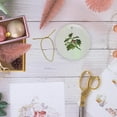 thumbnail image 6 of 3drose, Sprig of Holly Christmas Red Berry, Circle Porcelain Ornament, 6 of 7