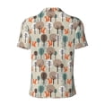 thumbnail image 3 of Xecao Squirrels and Trees for Mens' Casual Short Sleeve Button-Down Polo Shirts for a Classic Golf Look, 3 of 9