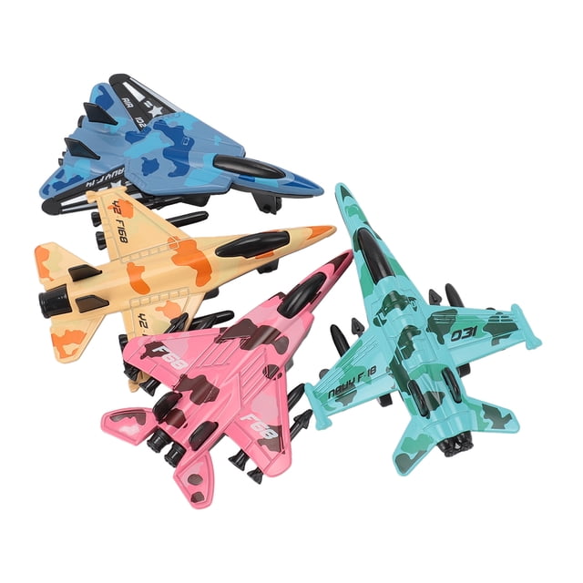 Modelo De Avión De Combate De aleación, Juego De Modelo De Avión De Combate De 4 Piezas Realista En Miniatura Para Niños Para El Día A Día