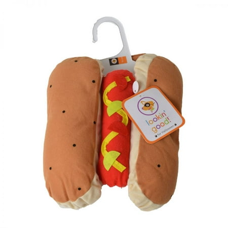 Lookin' Good Hot Dog Dog Costume Small - (Fits 10-14 Neck to Tail) - Pack of