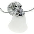 thumbnail image 7 of 19.25" Classic 3 Light Winding Metal And Frosted Marble White Bell Shape Glass Shades Decorative Wall Mounted Vanity, 7 of 7