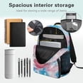 thumbnail image 5 of Bulopur Kawaii Girls 17 Inch Backpack Set, 4 Piece Axolotl Print School Bookbag with Lunch Box, Water Bottle Holder and Pencil Case for Elementary, 5 of 8