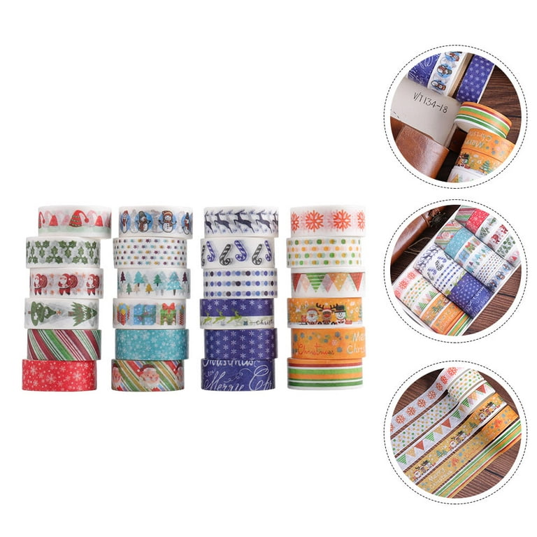 NIKOMIE 60 Rolls Holiday Washi Tape Set,4 Sizes Decorative Masking Tape  Christmas Thanksgiving Fall Halloween Winter Washi Tape for Journaling