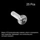 thumbnail image 3 of M4 x 20mm Plástico Phillips Máquina Tornillos, PC Plana Cabeza Máquina Pernos Transparente 25uds, 3 of 4