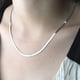 thumbnail image 3 of Collar de plata 925 Sonducket cadena de serpiente 50cm, 3 of 6