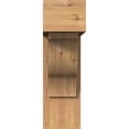 thumbnail image 2 of Ekena Millwork 7 1/2"W x 24"D x 24"H Funston Block Smooth Bracket w/ Offset Brace, Western Red Cedar, 2 of 25