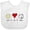 AA-White, variant on Inktastic Peace Love Westies Boys or Girls Baby Bib