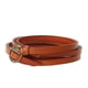 thumbnail image 4 of Brazalete de Cuero Five Laps Joyería Unisex Marrón, 4 of 5