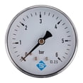 thumbnail image 1 of Manómetro de presión de alta precisión de 0 a 6 bar con rosca NPT de 1/4" para agua, combustible líquido, aceite y aire, 1 of 1