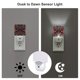 thumbnail image 3 of Fotbe Colorful Mexican2 Luz Nocturna LED, Luz de Noche con Sensor de Luz Natural de Anochecer a Amanecer, Se Enchufa a la Pared, Blanco Cálido 0.5W-US, 3 of 7