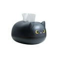 thumbnail image 2 of Cat-Shaped Tissue Box Cover with Toothpick Holder and Paper Dispenser, Refillable Eco-Friendly Organizer for Bathroom, Kitchen, Living Room, 2 of 5