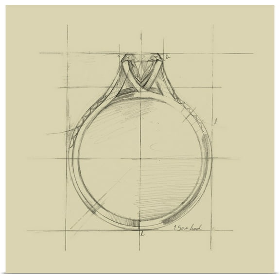 Great BIG Canvas | "Ring Design II" Art Print - 24x24